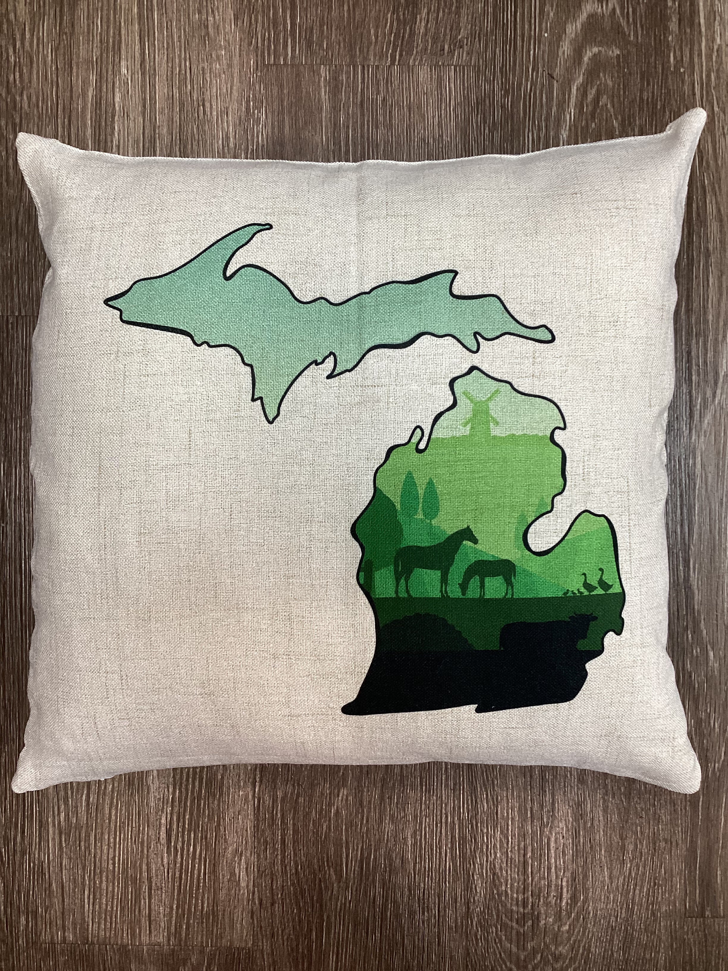 Farm Life - Michigan - Pillow