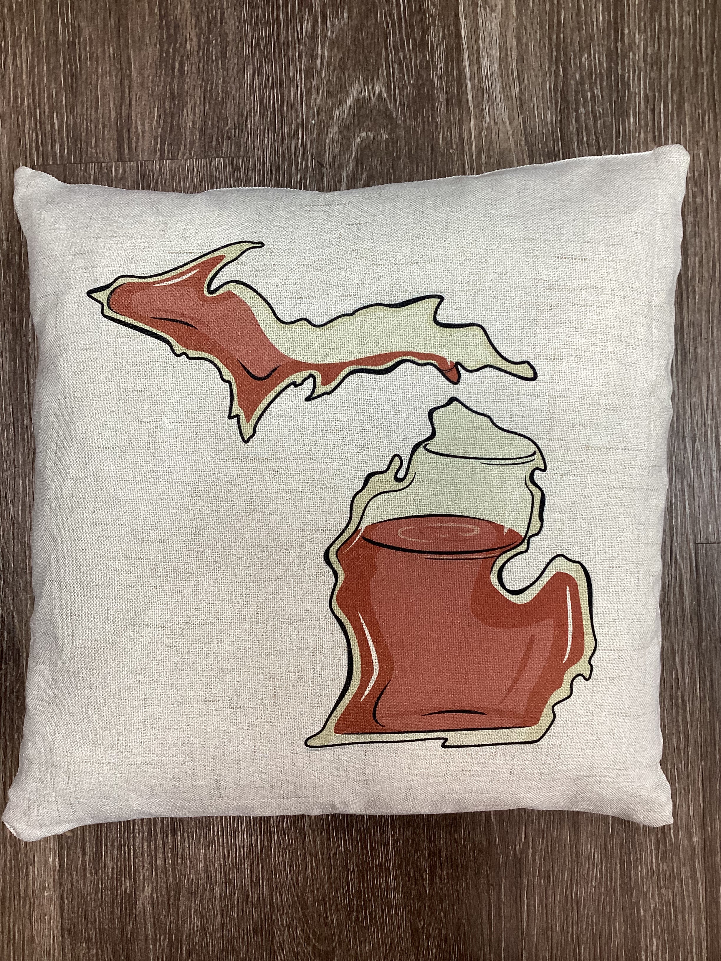 Wine - Red - Michigan - Pillow