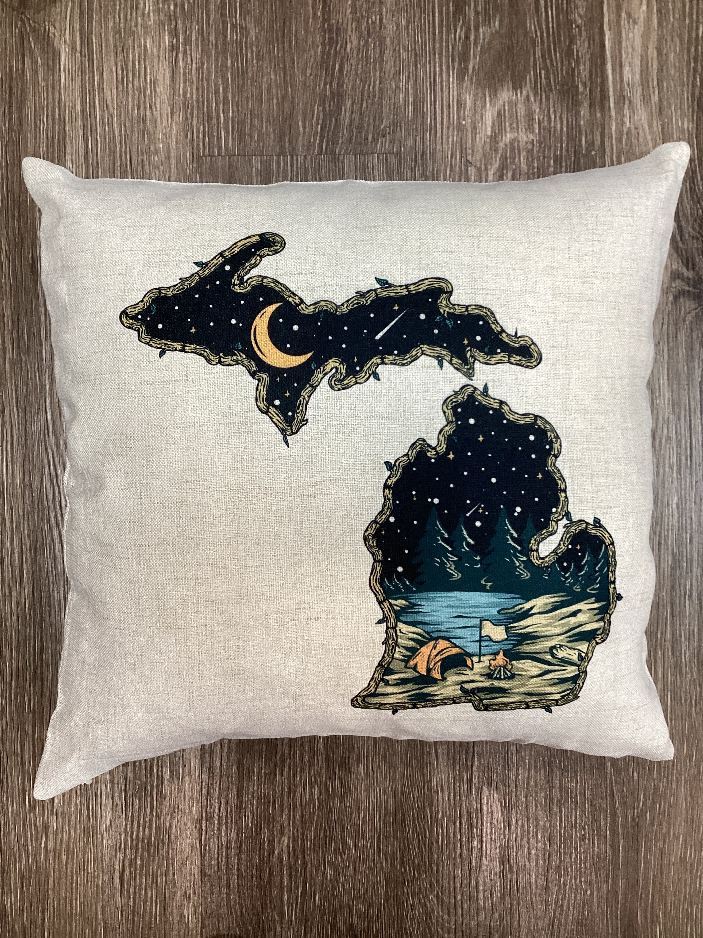 Twigs of Michigan - Starry Camp Night - Pillow