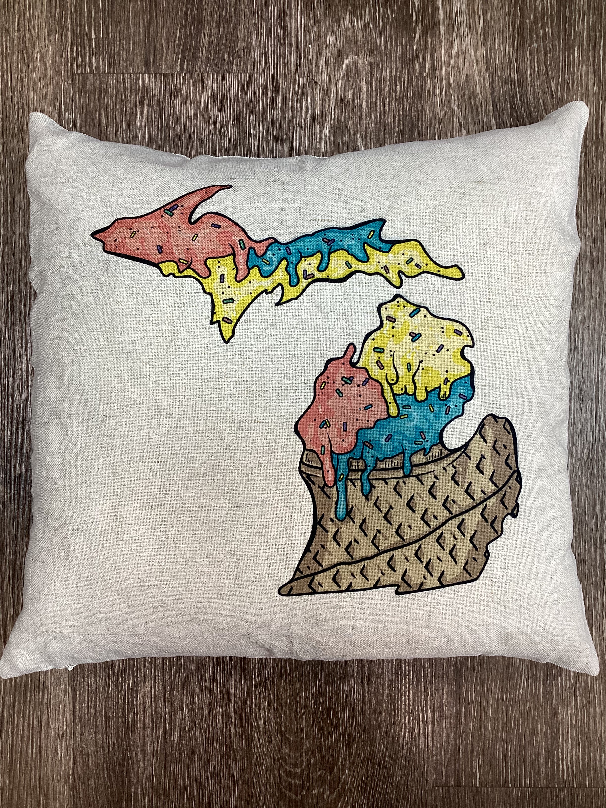 Superman Ice Cream - Michigan - Pillow