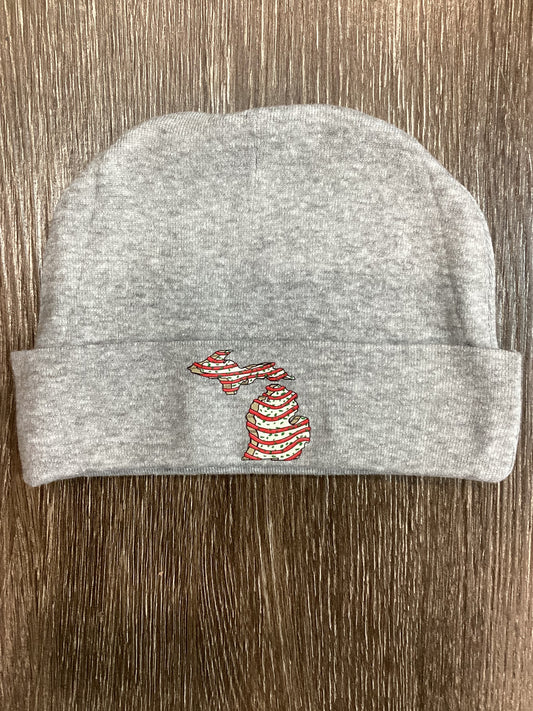 Christmas Cake - Light Gray - Infant Rib Cap