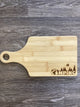 Camping - Word - Wooden Engraved - Cutting Board 13.5" x 7"