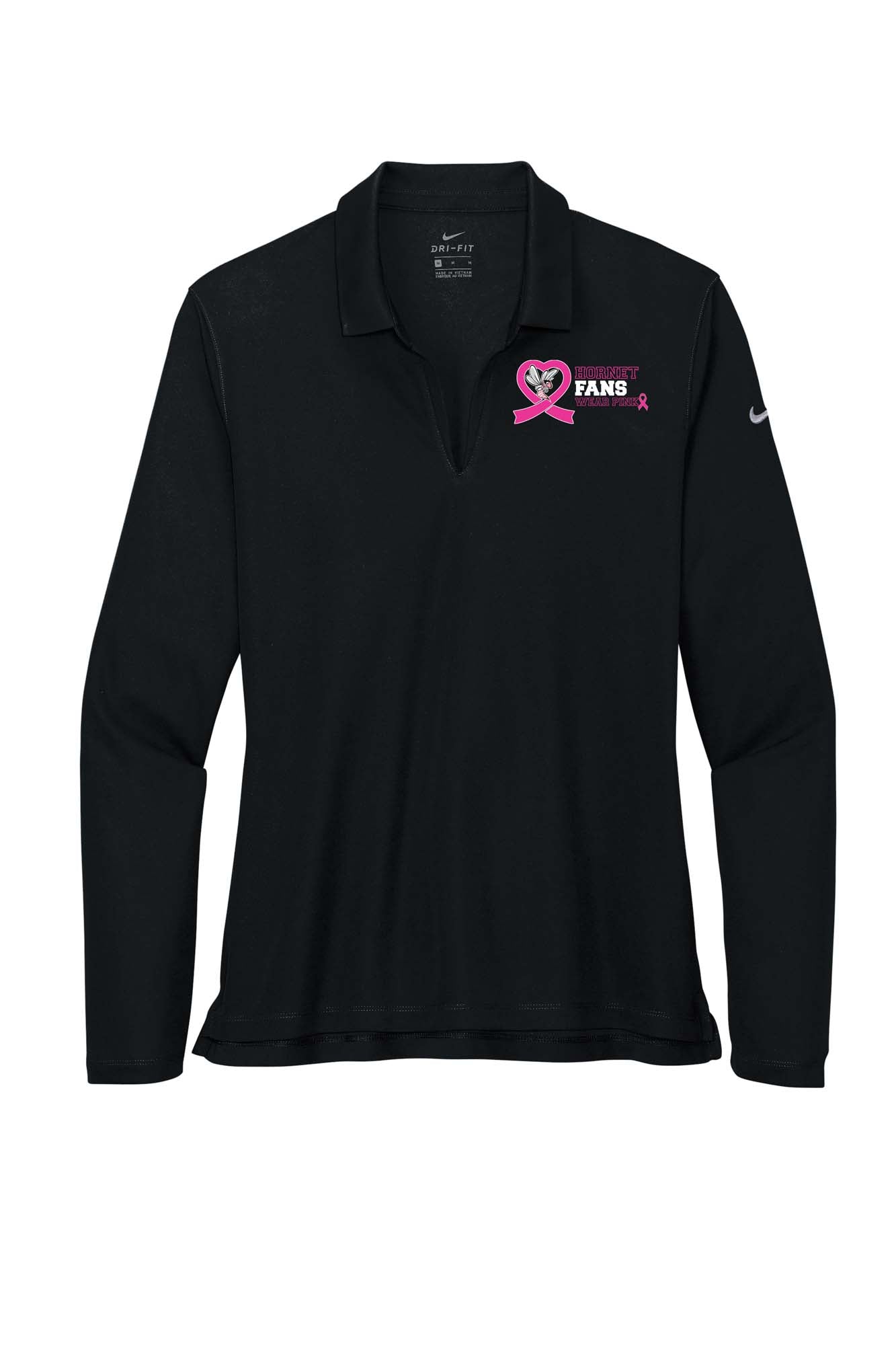 Hornet Fans Wear Pink - 2025 - Nike Dri-FIT Polo