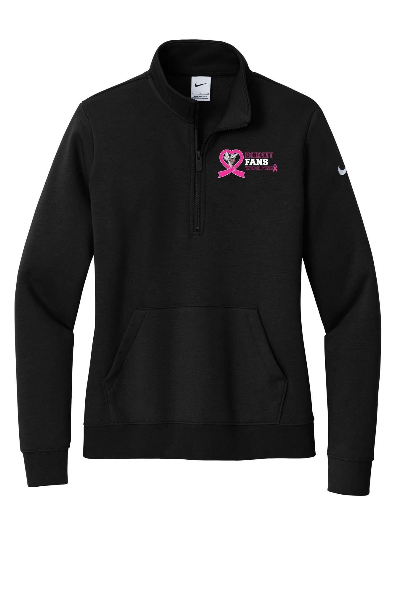 Hornet Fans Wear Pink - 2025 - Nike Club 1/2-Zip