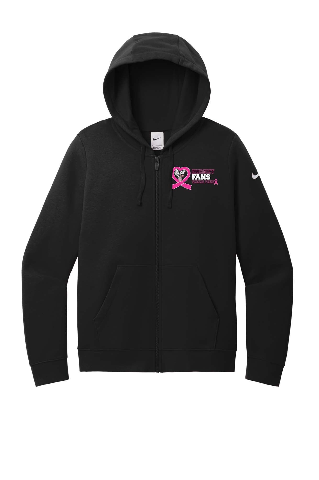 Hornet Fans Wear Pink - 2025 - Nike Club Full-Zip Hoodie