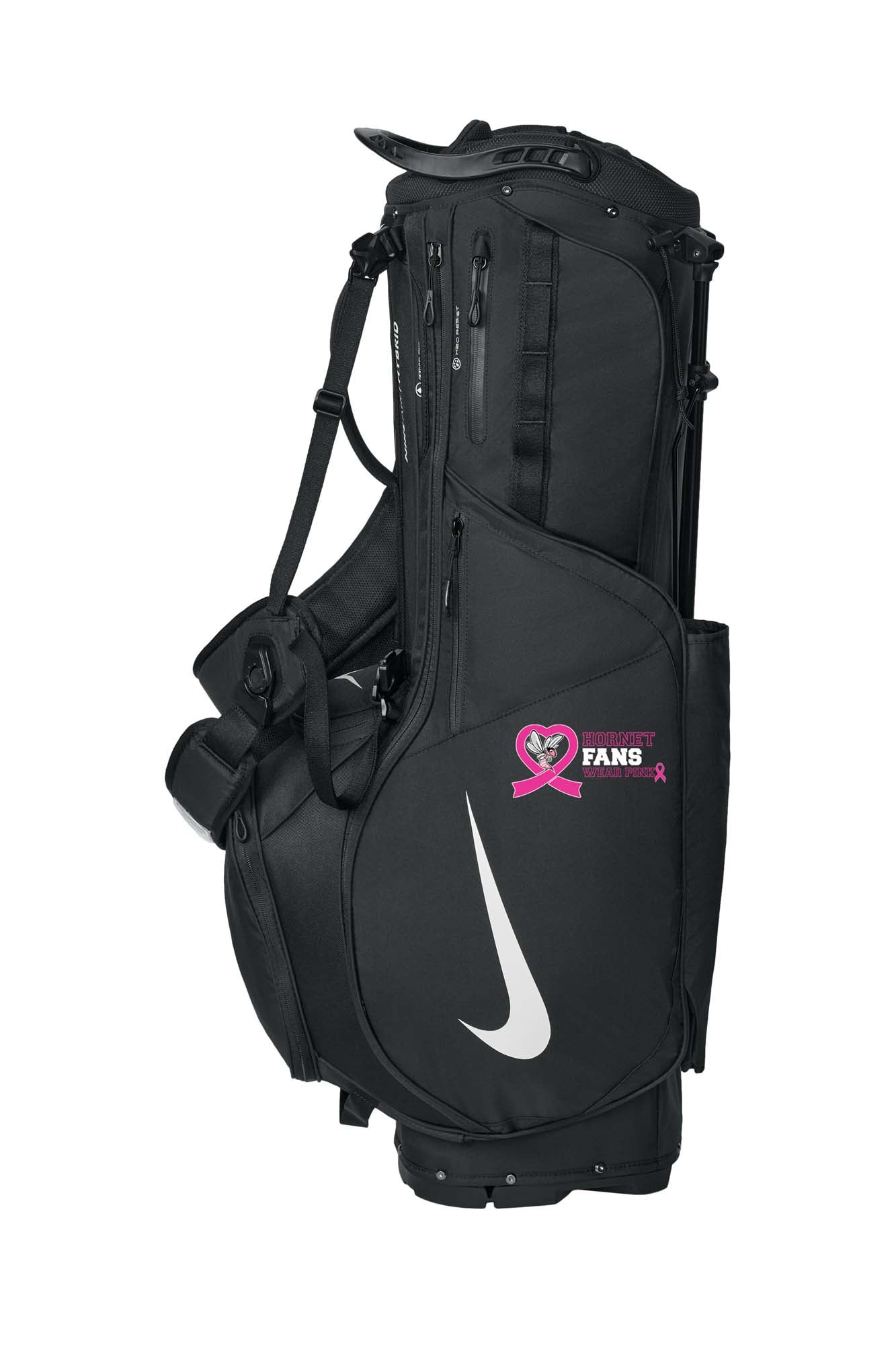 Hornet Fans Wear Pink- 2025 - Nike Air Hybrid 2 Golf Bag