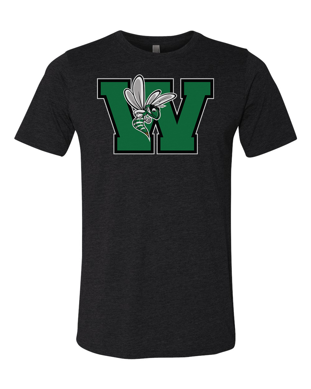 Williamston - Green - W - Hornet Mascot - Next Level - Heat Transferred - Adult Premium T-Shirt