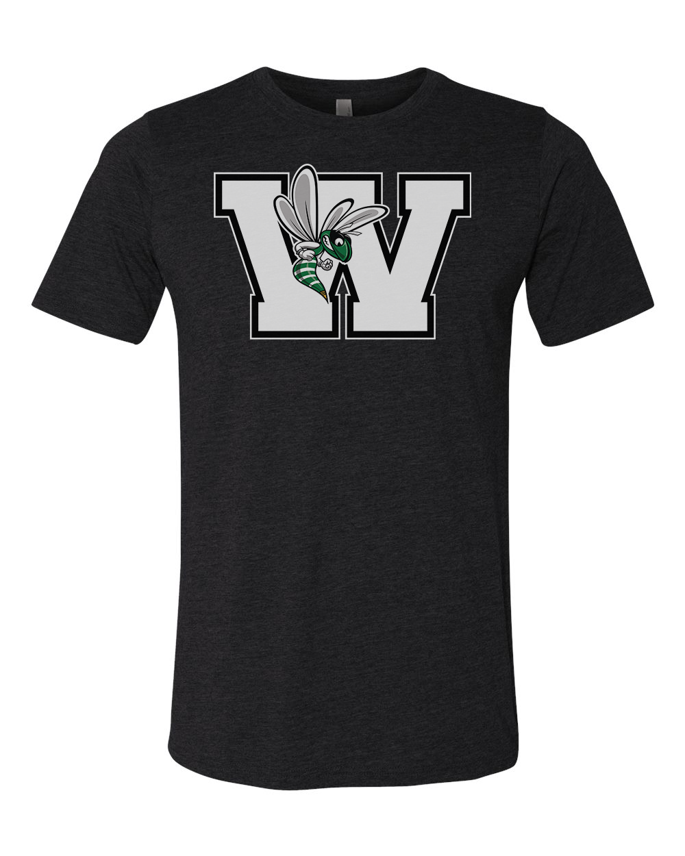 Williamston - White - W - Hornet Mascot - Next Level - Heat Transferred - Adult Premium T-Shirt