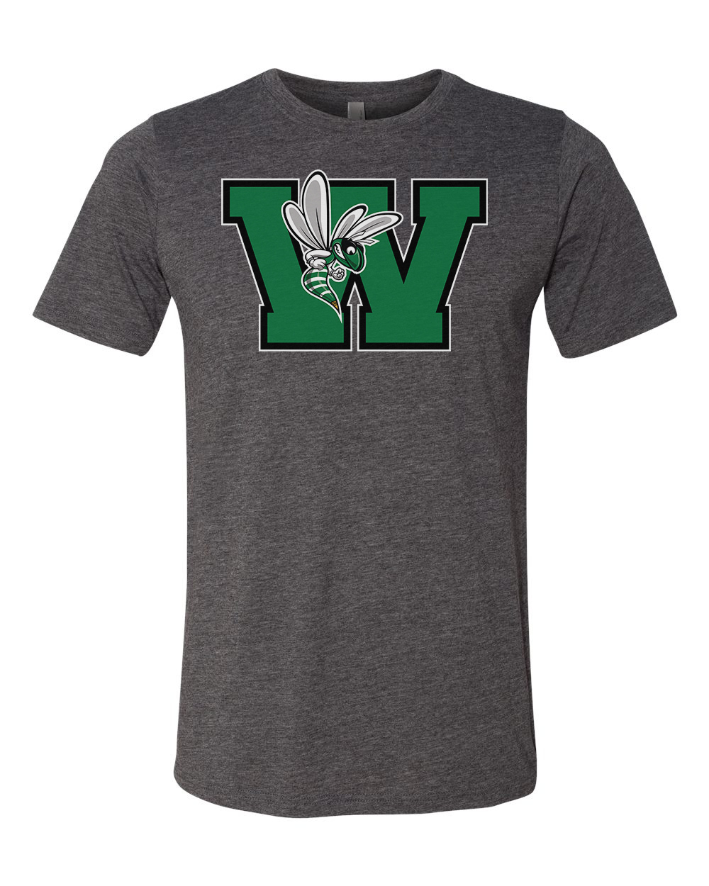 Williamston - Green - W - Hornet Mascot - Next Level - Heat Transferred - Adult Premium T-Shirt