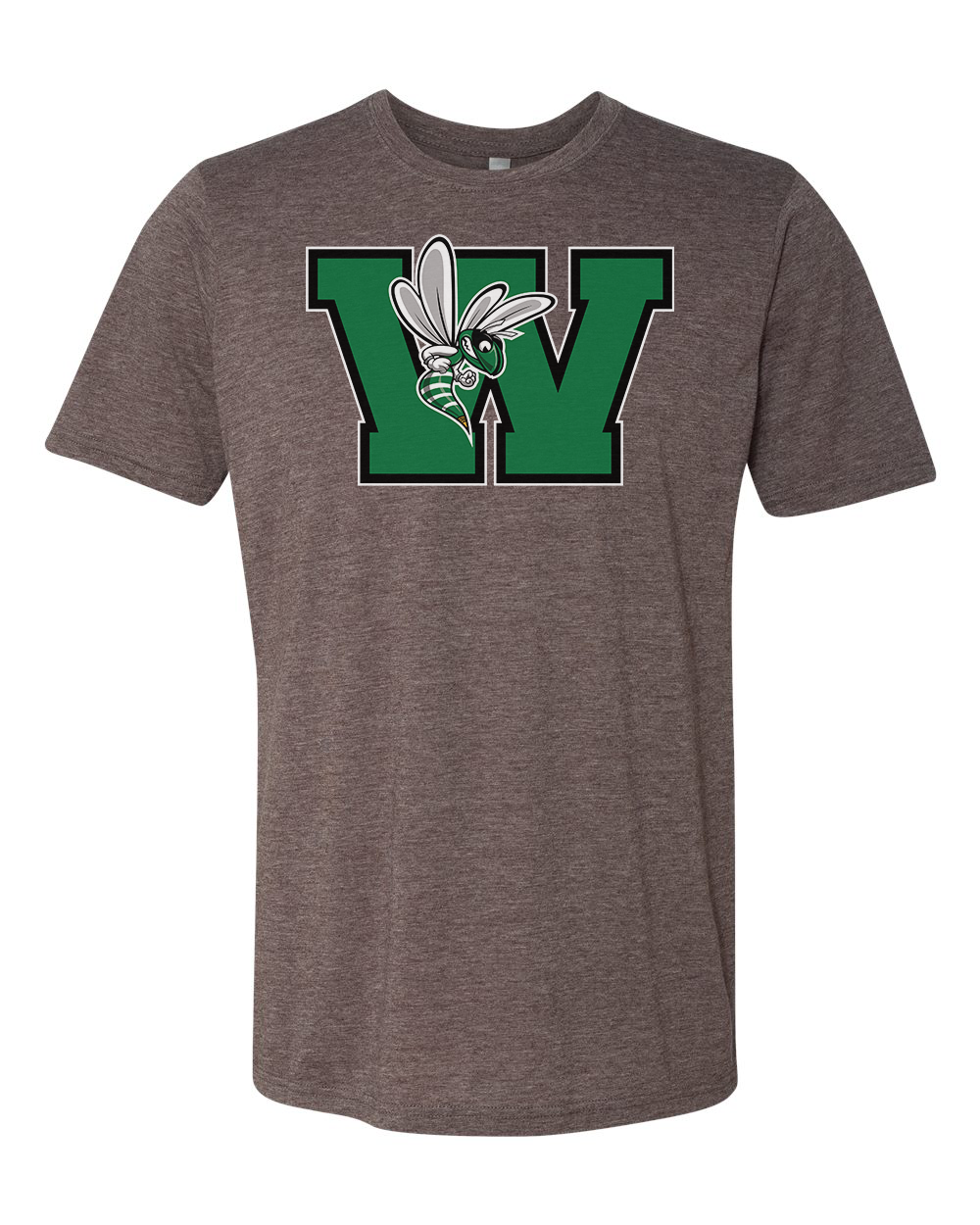 Williamston - Green - W - Hornet Mascot - Next Level - Heat Transferred - Adult Premium T-Shirt