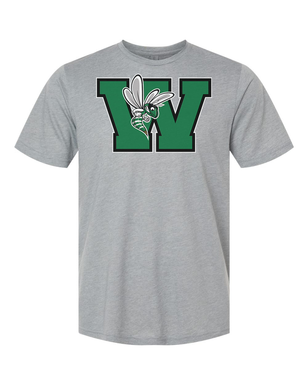 Williamston - Green - W - Hornet Mascot - Next Level - Heat Transferred - Adult Premium T-Shirt