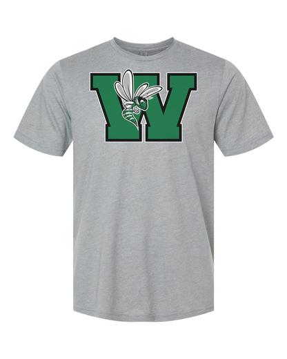 Williamston - Green - W - Hornet Mascot - Next Level - Heat Transferred - Adult Premium T-Shirt
