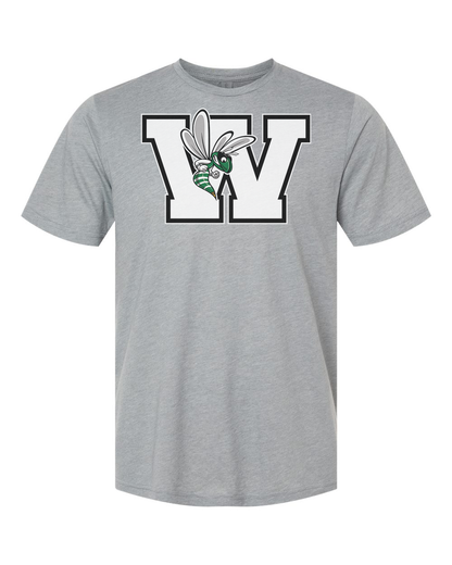 Williamston - White - W - Hornet Mascot - Next Level - Heat Transferred - Adult Premium T-Shirt