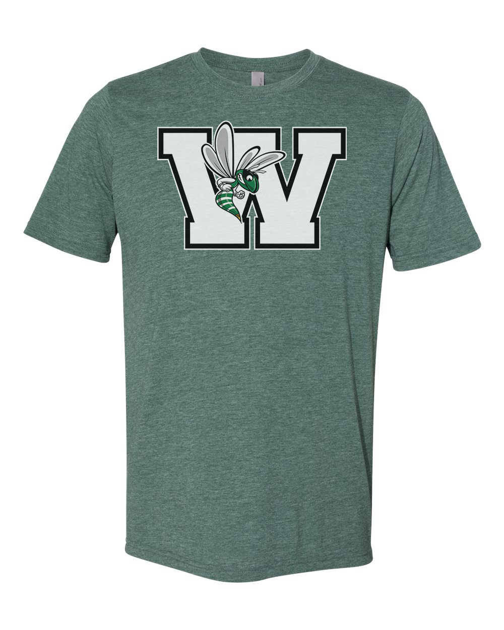 Williamston - White - W - Hornet Mascot - Next Level - Heat Transferred - Adult Premium T-Shirt