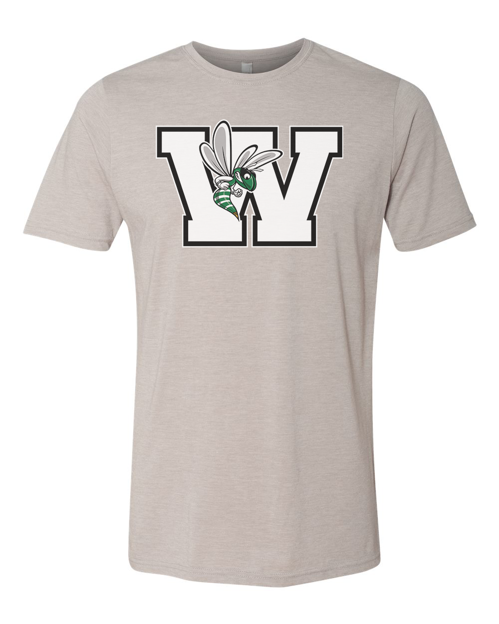 Williamston - White - W - Hornet Mascot - Next Level - Heat Transferred - Adult Premium T-Shirt