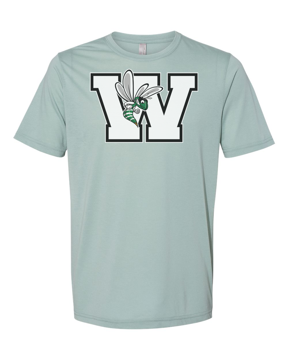 Williamston - White - W - Hornet Mascot - Next Level - Heat Transferred - Adult Premium T-Shirt