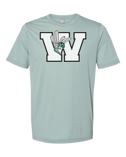 Williamston - White - W - Hornet Mascot - Next Level - Heat Transferred - Adult Premium T-Shirt