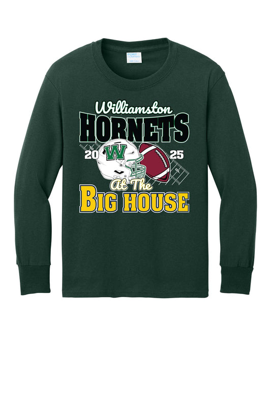 Williamston Hornets - Football - At the Big House - Long Sleeve T-shirt