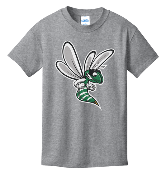 Williamston Hornet Mascot - Port and Co - Heat Transferred - Adult T-Shirt
