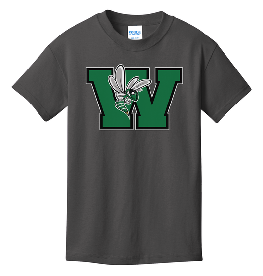 Williamston - Green - W - Hornet Mascot - Port and Co - Heat Transferred - Adult T-Shirt