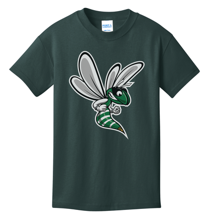 Williamston Hornet Mascot - Port and Co - Heat Transferred - Adult T-Shirt
