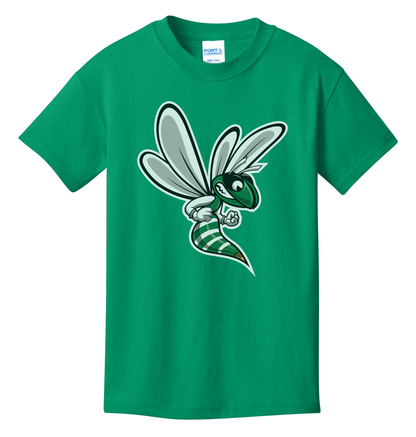 Williamston Hornet Mascot - Port and Co - Heat Transferred - Adult T-Shirt