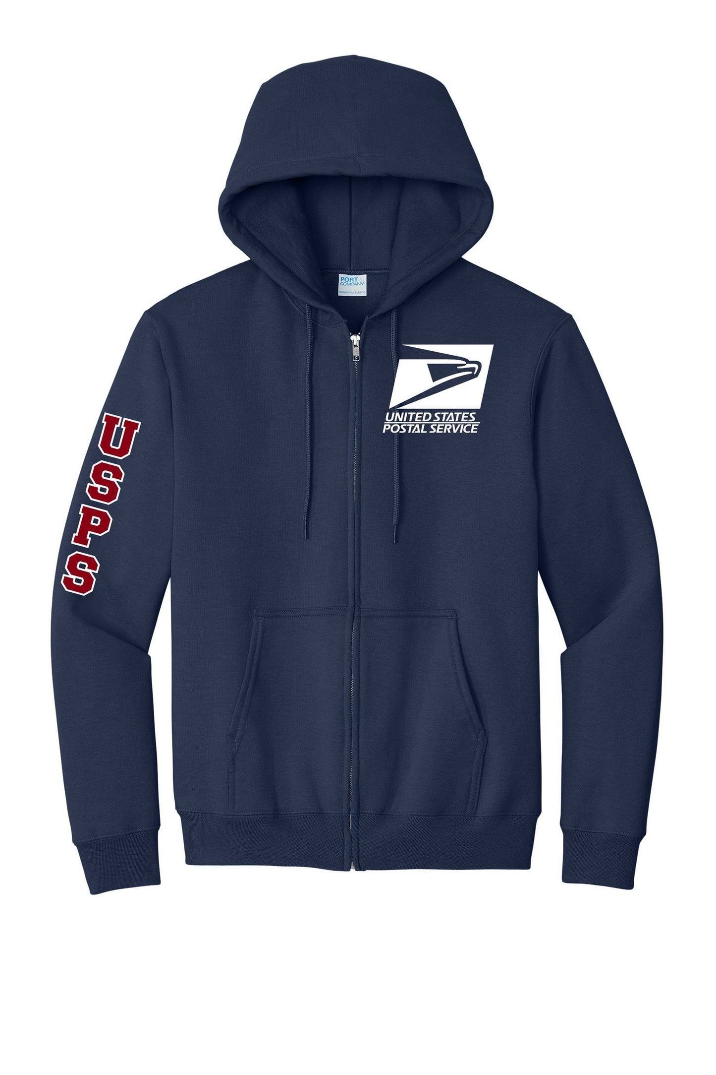 Michigan USPS - Navy - Adult Zip Up Hoodie