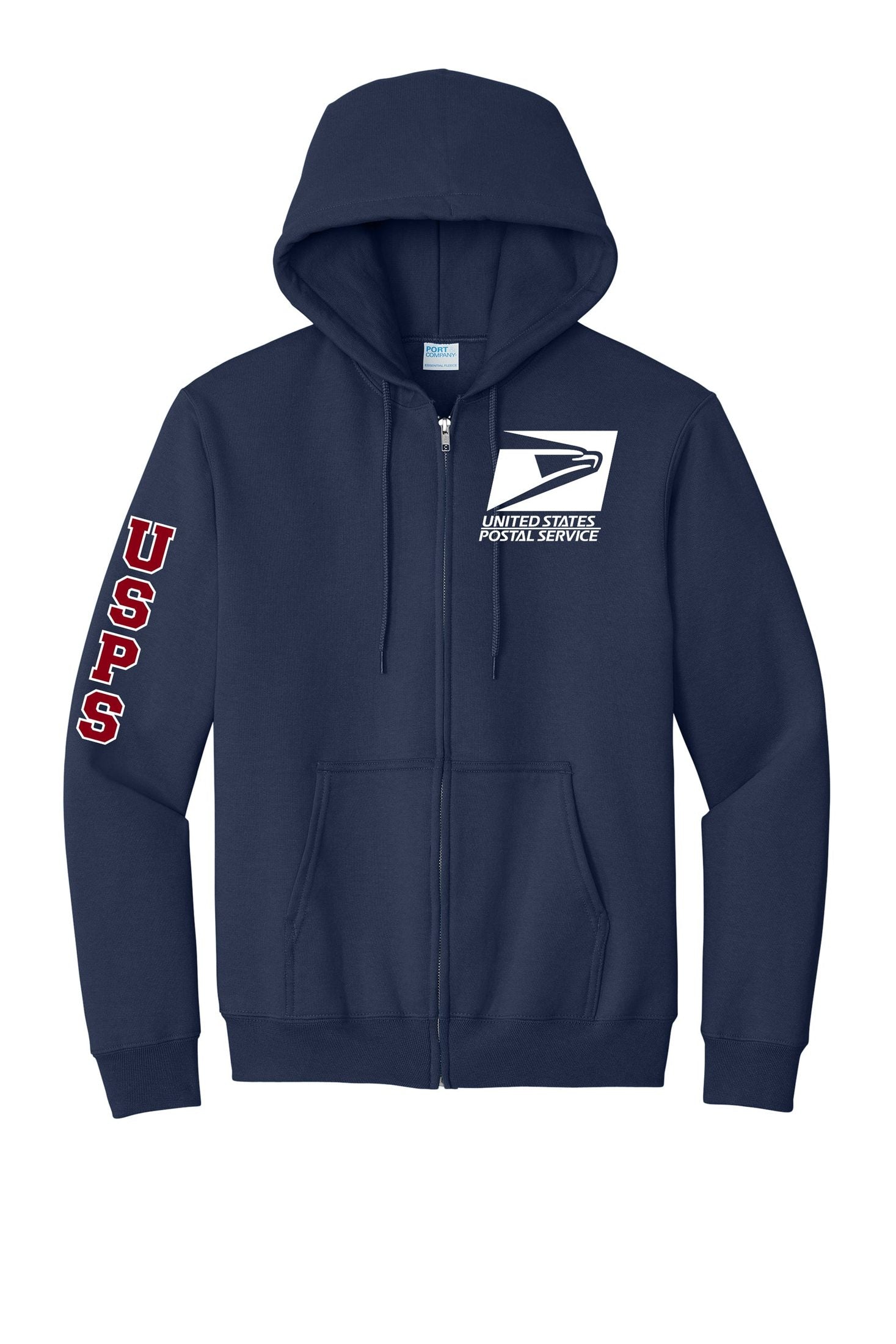 Michigan USPS - Navy - Adult Zip Up Hoodie