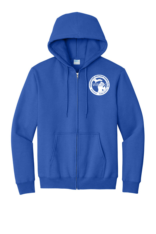 W8LRK - Royal Blue Zip Up Hoodie