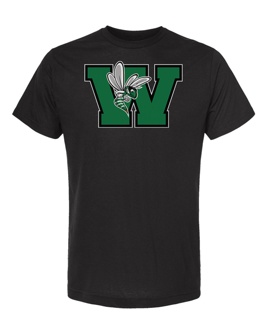 Williamston - Green - W - Hornet Mascot - Tultex - Heat Transferred - Youth T-Shirt