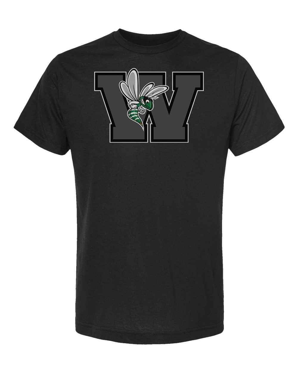 Williamston - Grey - W - Hornet Mascot - Tultex - Heat Transferred - Youth T-Shirt