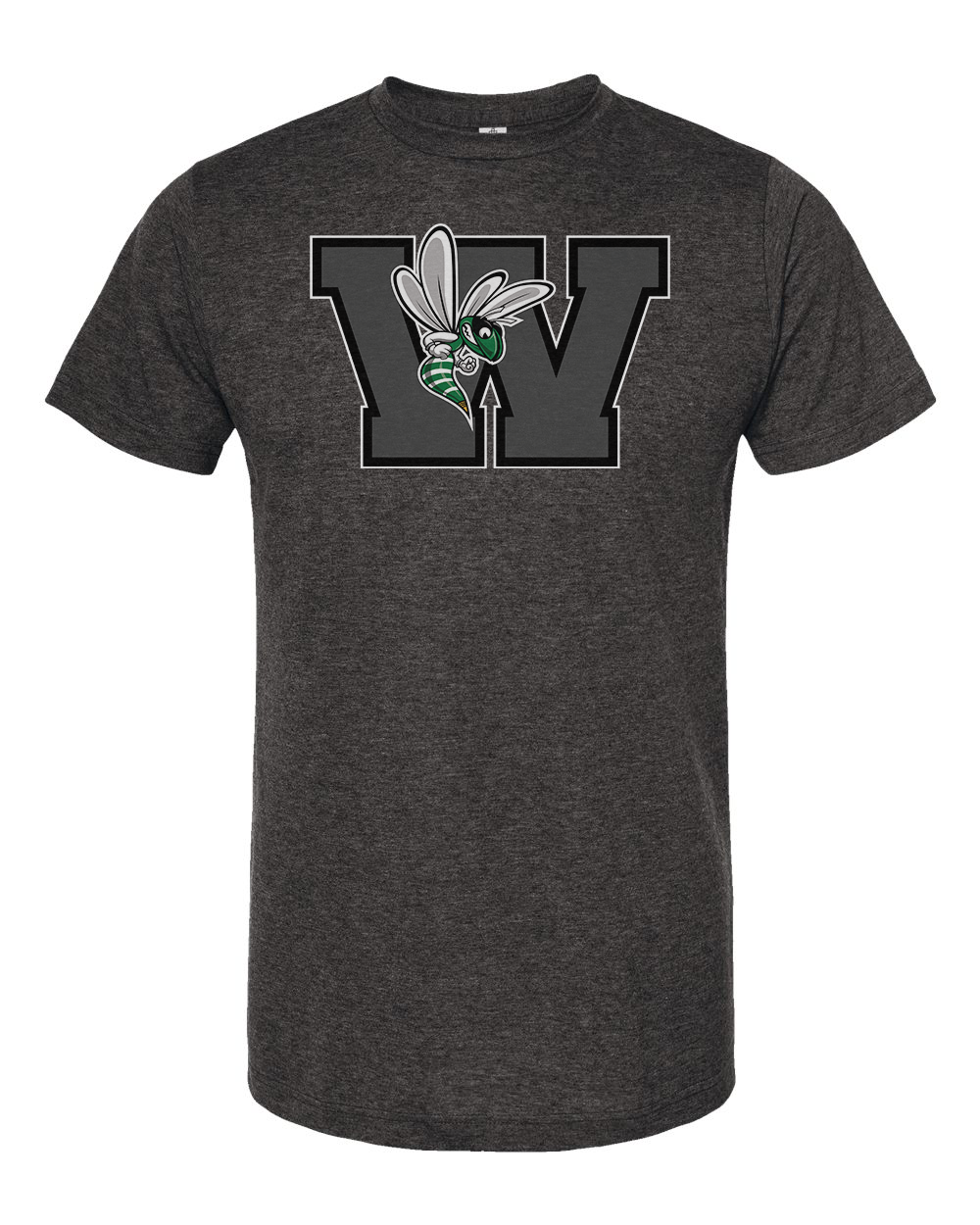 Williamston - Grey - W - Hornet Mascot - Tultex - Heat Transferred - Youth T-Shirt