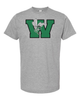 Williamston - Green - W - Hornet Mascot - Tultex - Heat Transferred - Adult T-Shirt