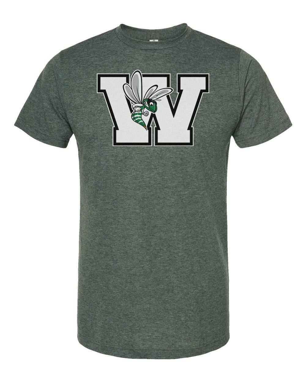 Williamston - White - W - Hornet Mascot- Tultex - Heat Transferred - Youth T-Shirt