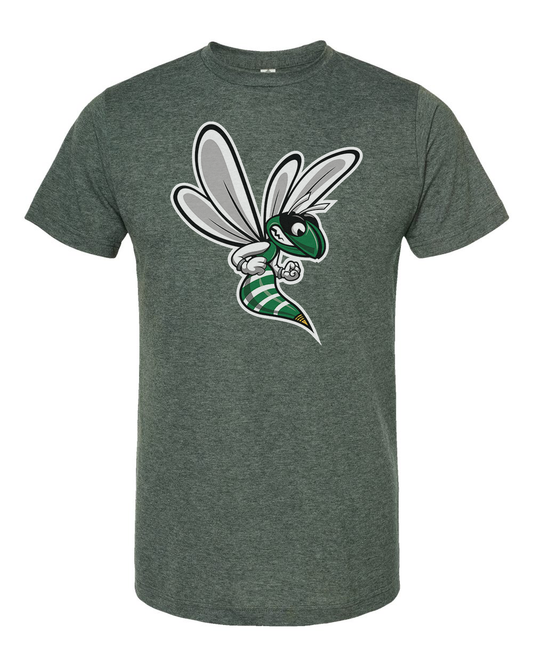 Williamston Hornet Mascot - Tultex - Heat Transferred - Adult T-Shirt