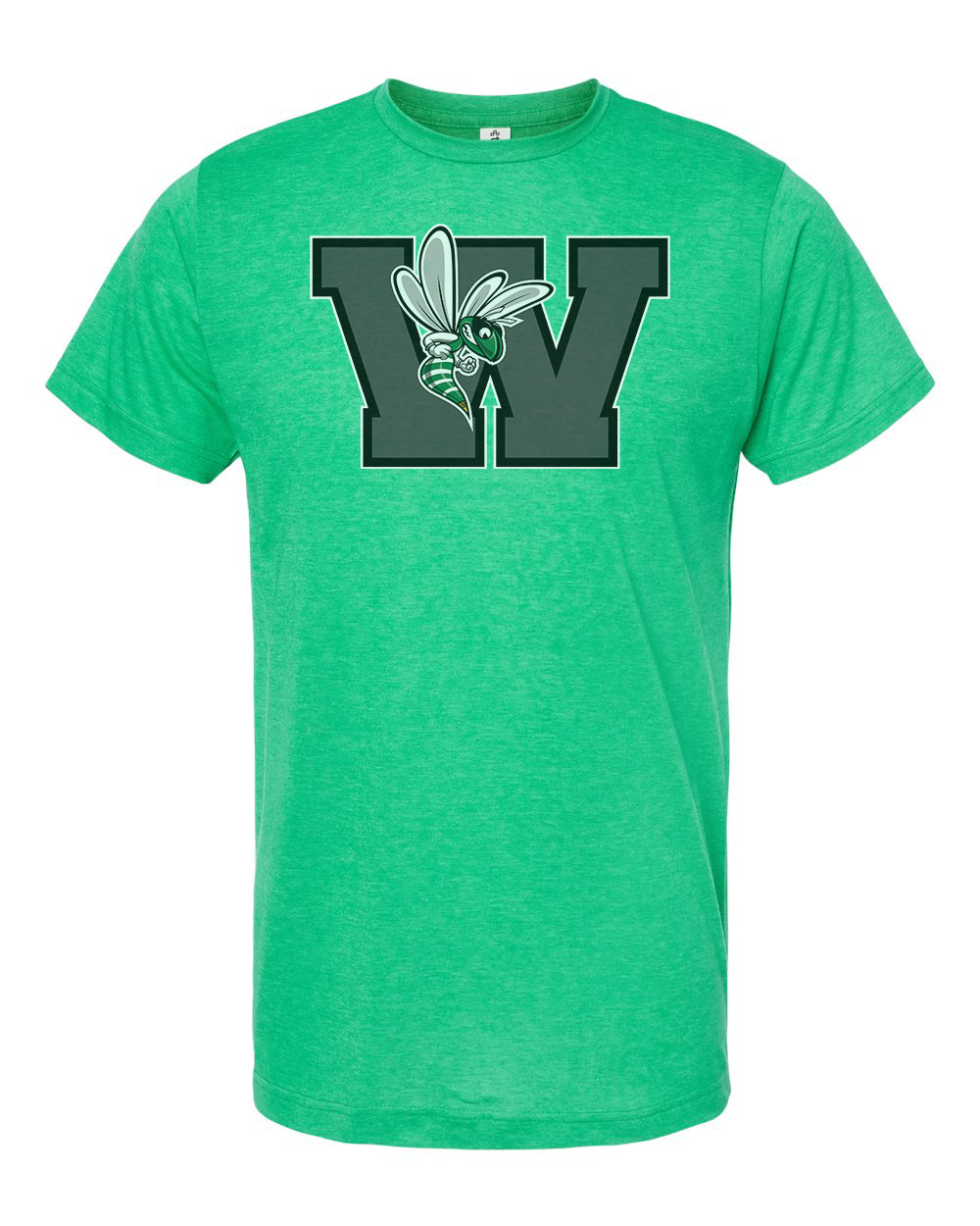 Williamston - Grey - W - Hornet Mascot - Tultex - Heat Transferred - Adult T-Shirt