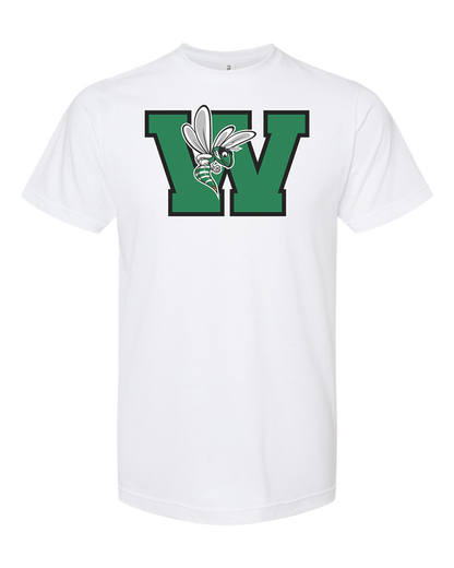 Williamston - Green - W - Hornet Mascot - Tultex - Heat Transferred - Youth T-Shirt