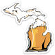 Beer - Michigan - Waterproof Sticker 3" X 3"
