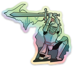 Knight - Michigan - Waterproof Sticker (3