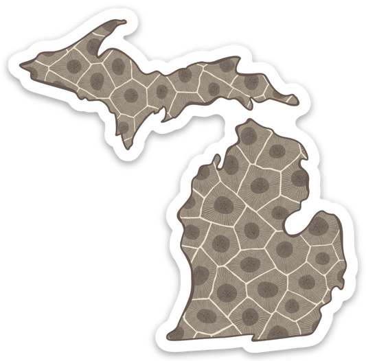 Petoskey - Michigan - Waterproof Sticker (3" X 3")