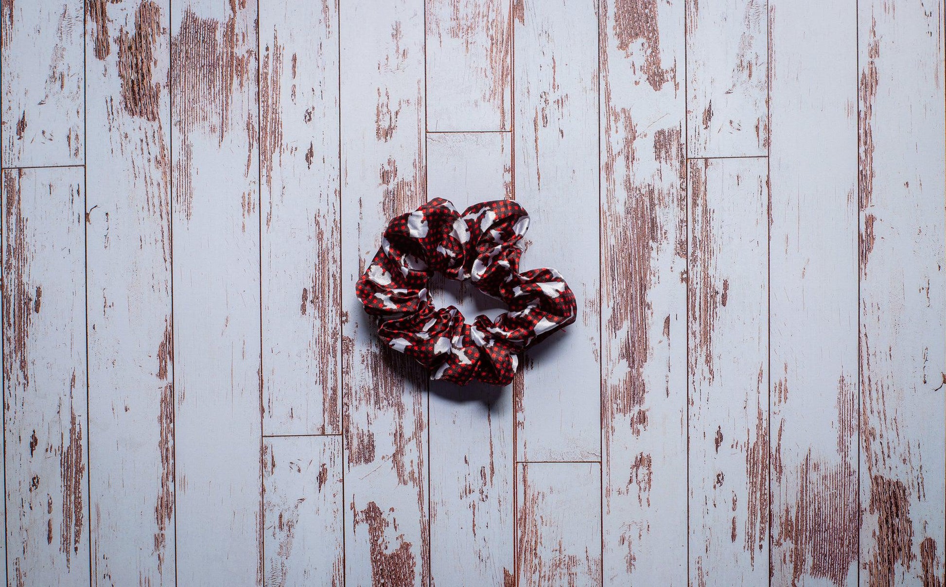 Buffalo Plaid Michigan Satin Scrunchie