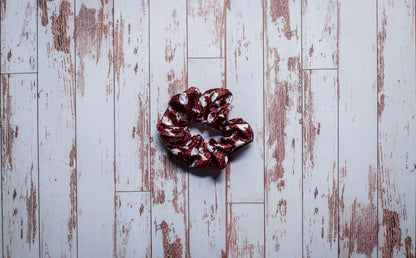 Buffalo Plaid Michigan Satin Scrunchie