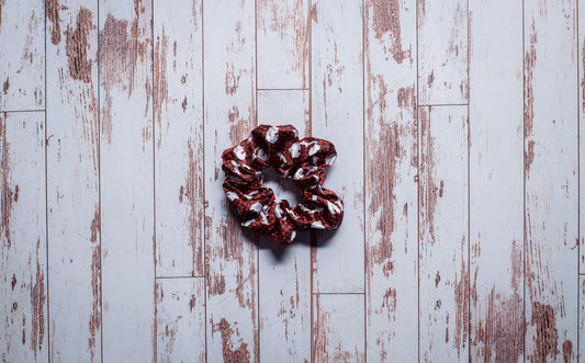 Buffalo Plaid Michigan Satin Scrunchie