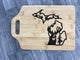 Deer Michigan Medium Wooden Engraved Cutting Board