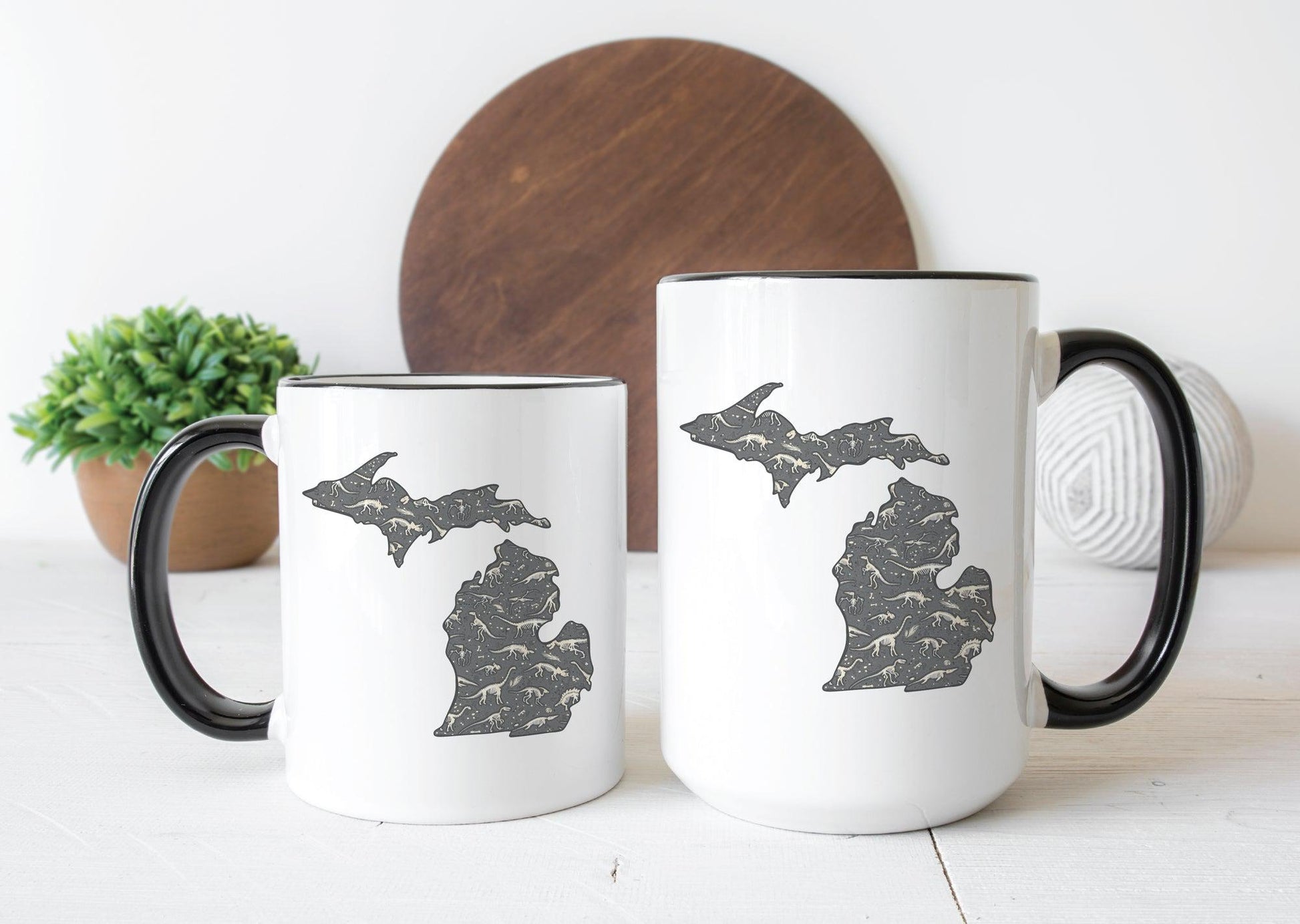 Dinosaur Bones - Michigan - Mug