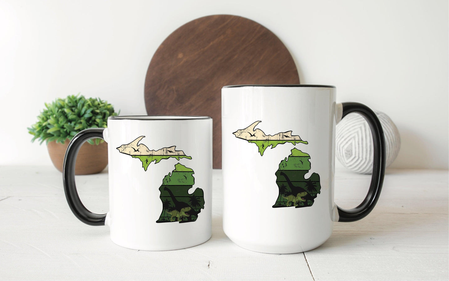 Dinosaurs - Michigan - Mug