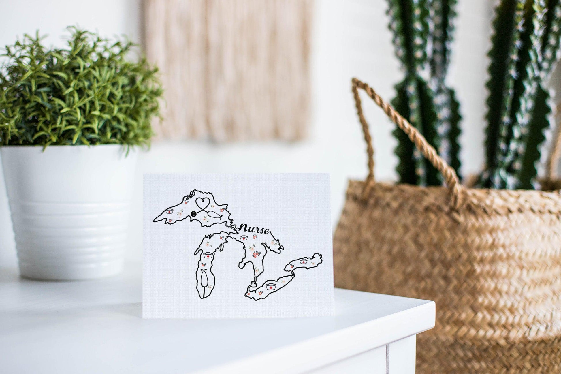 Great Lakes Nurse Greeting Card