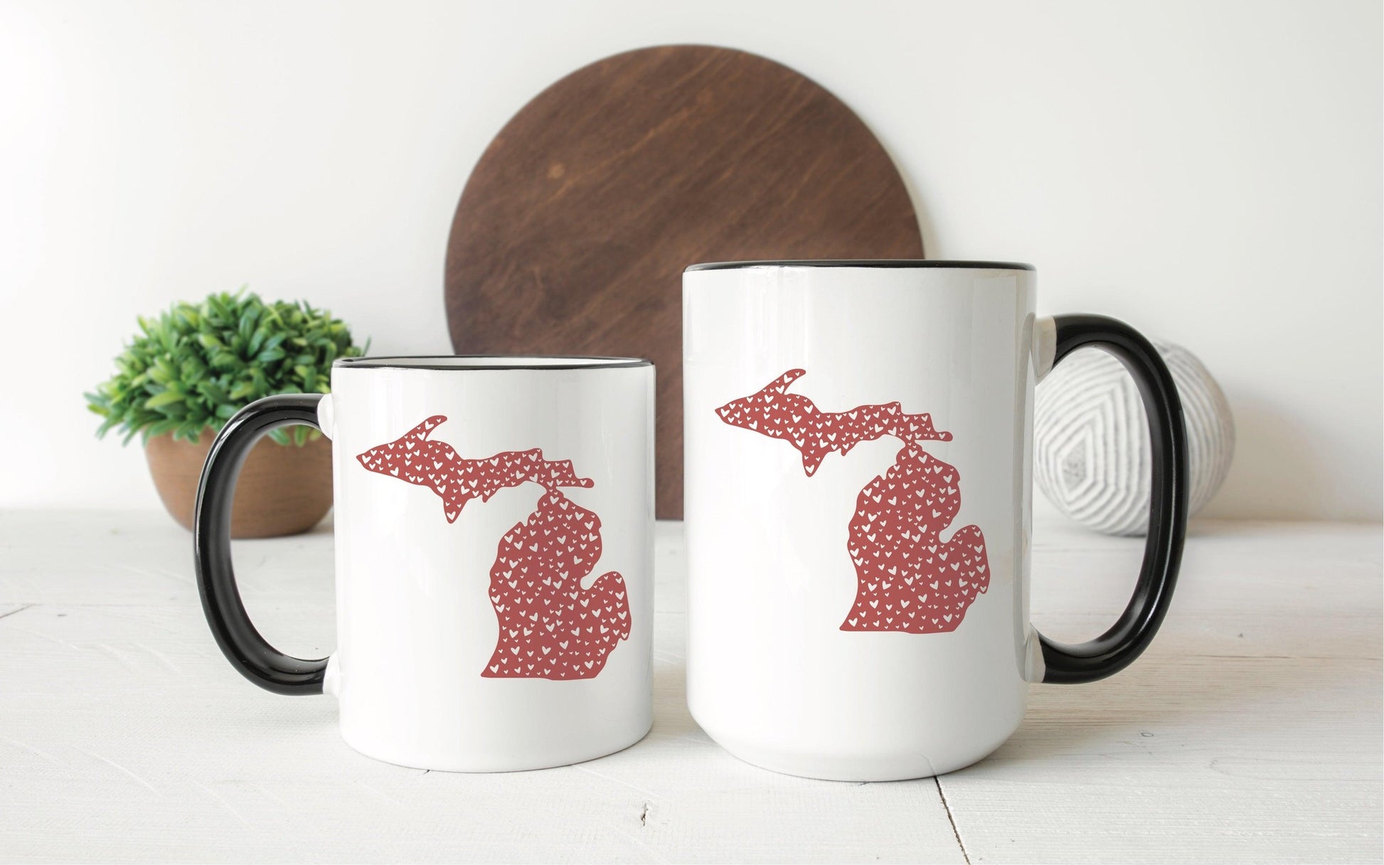 Hearts - Michigan - Mug