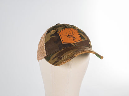 Hornet Leather Patch Hat