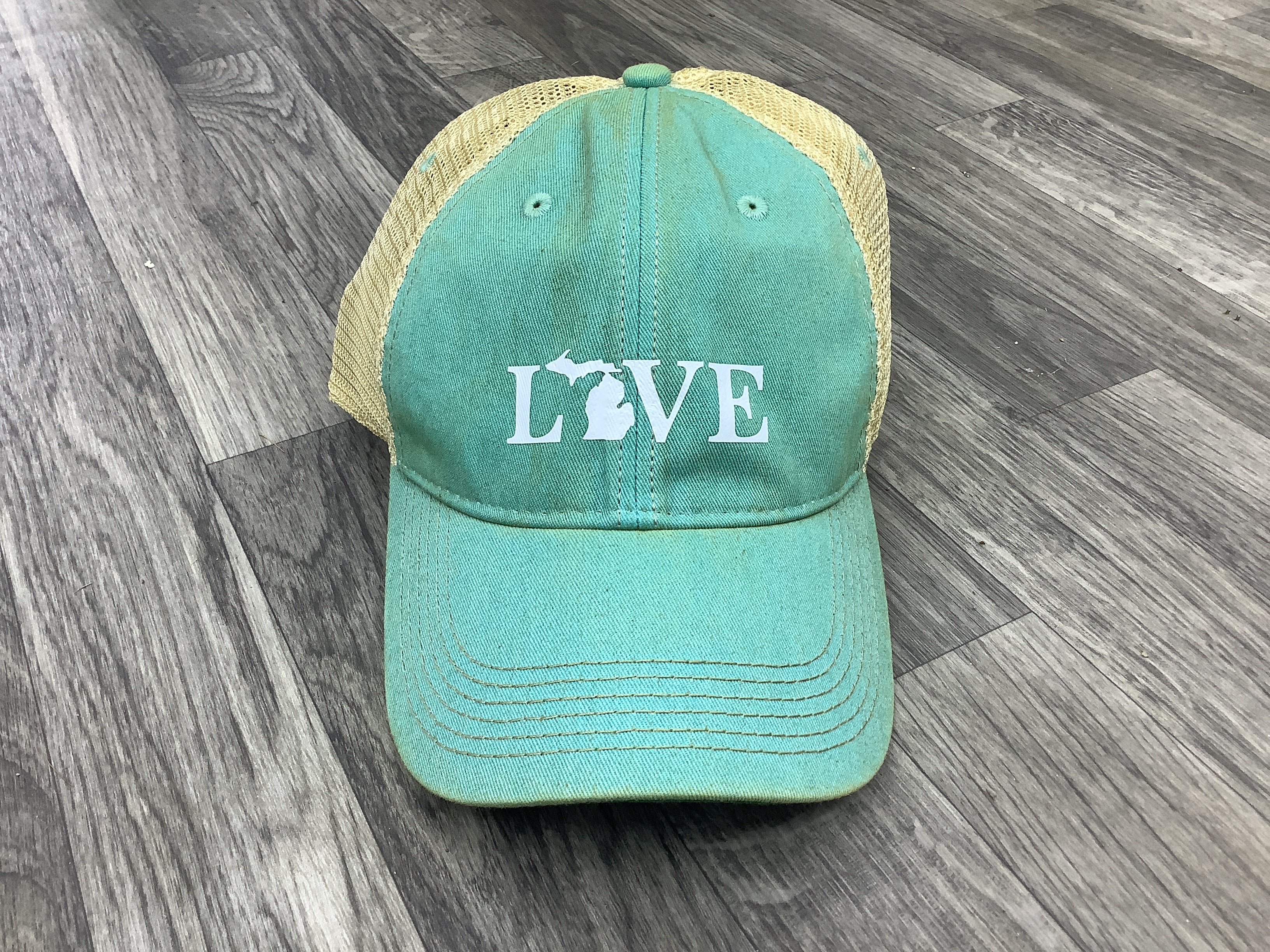 "Love" - Michigan - Azul - Pressed Hat